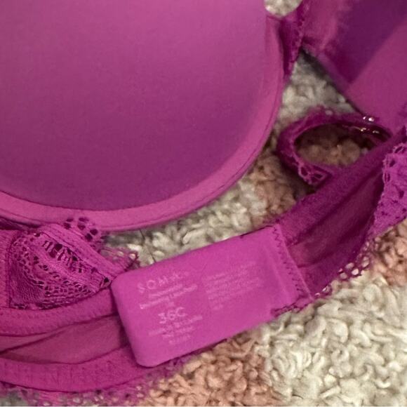 Soma Intimates Embraceable Enchanting Lace Push Up Bra-Orchid Daze - Picture 3 of 3